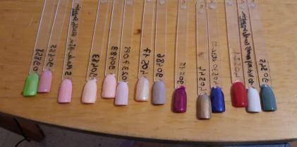Service pose de vernis