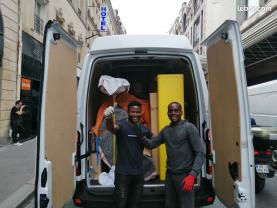 Service avec fourgon