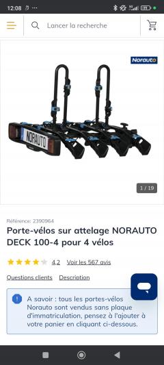 Location porte velo