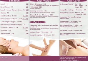 Service estheticienne