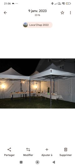 Location tente reception