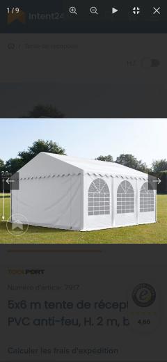 Location tente reception