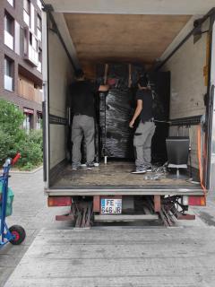 Service avec camion