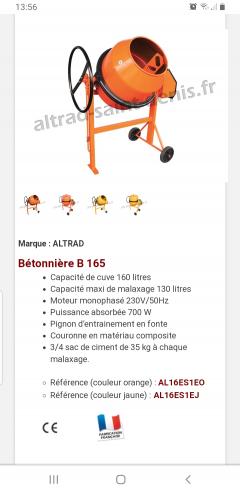 Location betonniere