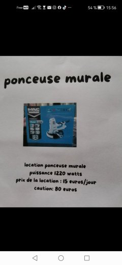 Location ponceuse