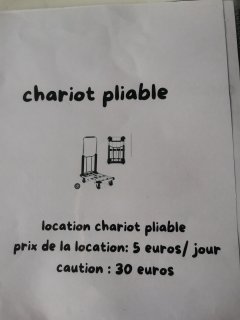 Service avec chariot