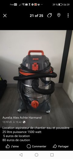 Location aspirateur