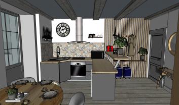 Service pose de cuisine