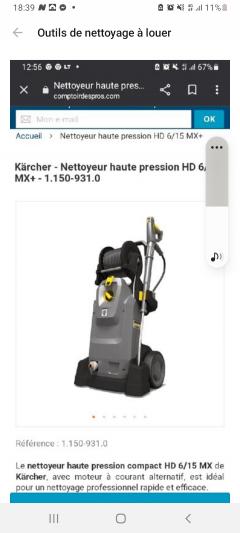 Location nettoyeur haute pression