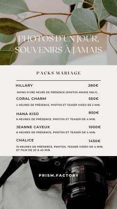 Service photographie