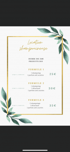 Location shampouineuse