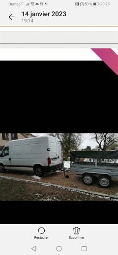 Service avec camion