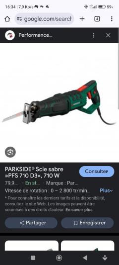 Location scie sabre