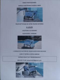 Location robot piscine