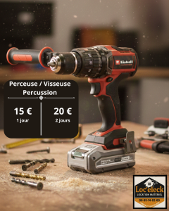 Location visseuse