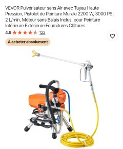 Location pistolet a peinture
