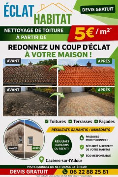 Service nettoyage toiture