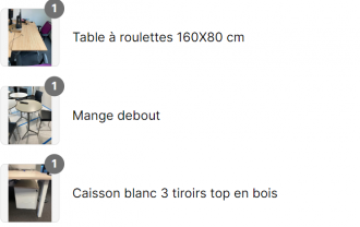 Service avec fourgon