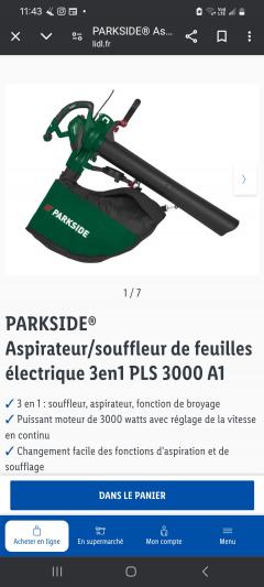 Location aspirateur souffleur