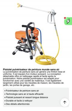 Location pistolet a peinture
