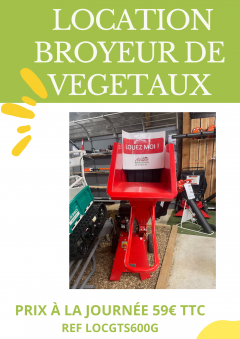 Location broyeur a vegetaux