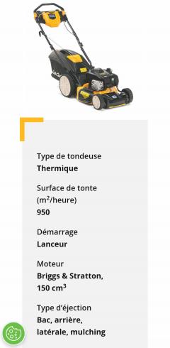 Location tondeuse