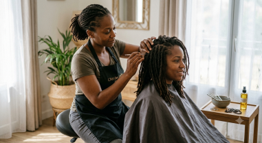 Service coiffure extension