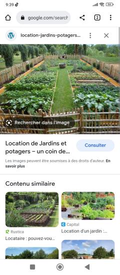 Location jardin potager