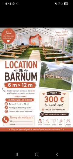 Location tente reception