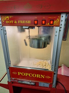 Location machine a pop corn