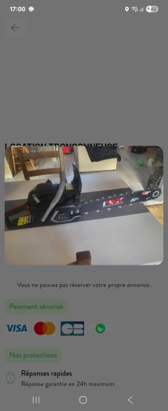 Location tronconneuse