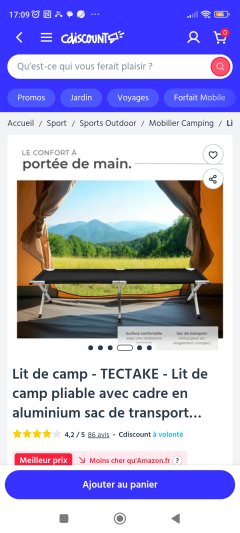 Location lit parapluie