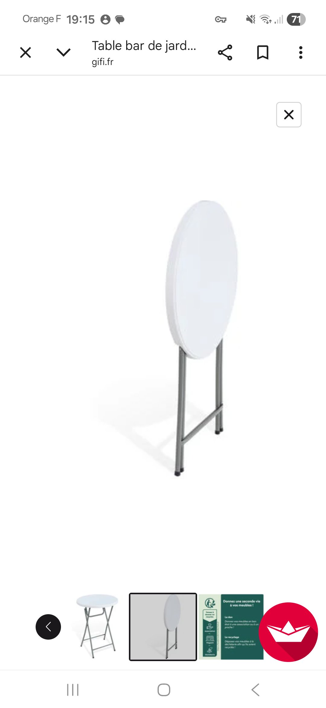 Location table de reception entre particuliers (22)