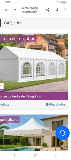 Location tente reception