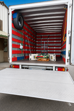 Service avec camion