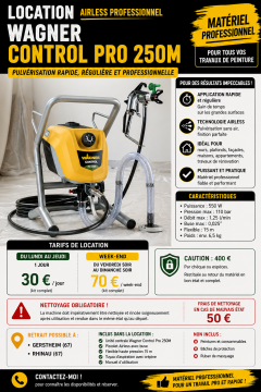 Location pistolet a peinture
