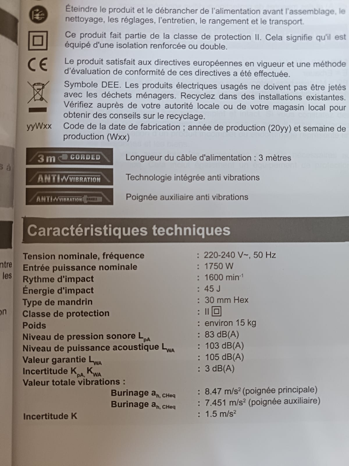 Location marteau piqueur entre particuliers (77)