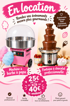 Location fontaine a chocolat