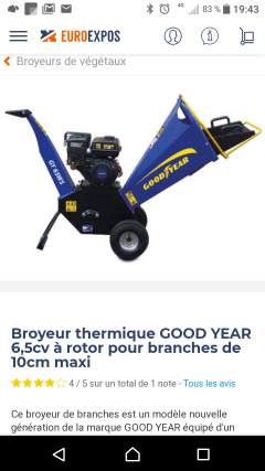 Location broyeur a vegetaux