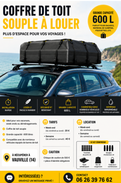 Location coffre de toit