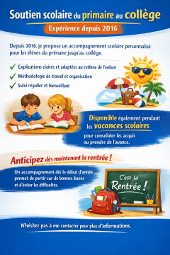 Service soutien scolaire
