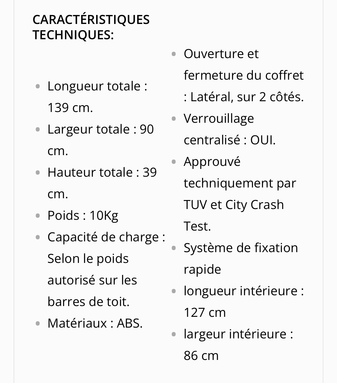 Location coffre de toit entre particuliers (73)