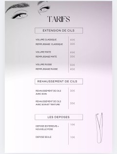 Service extension de cils